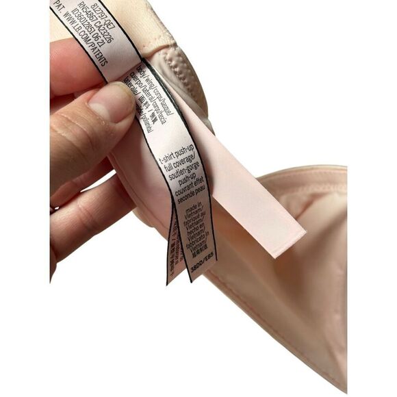 Victoria’s Secret T-shirt Push-Up Full Coverage 38DD Pink Striped - Picture 6 of 9